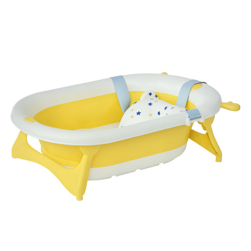 Babybadewanne faltbar gelb - babybadewanne,